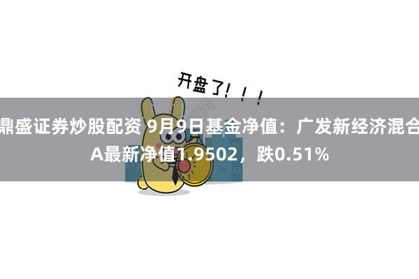 鼎盛证券炒股配资 9月9日基金净值：广发新经济混合A最新净值1.9502，跌0.51%